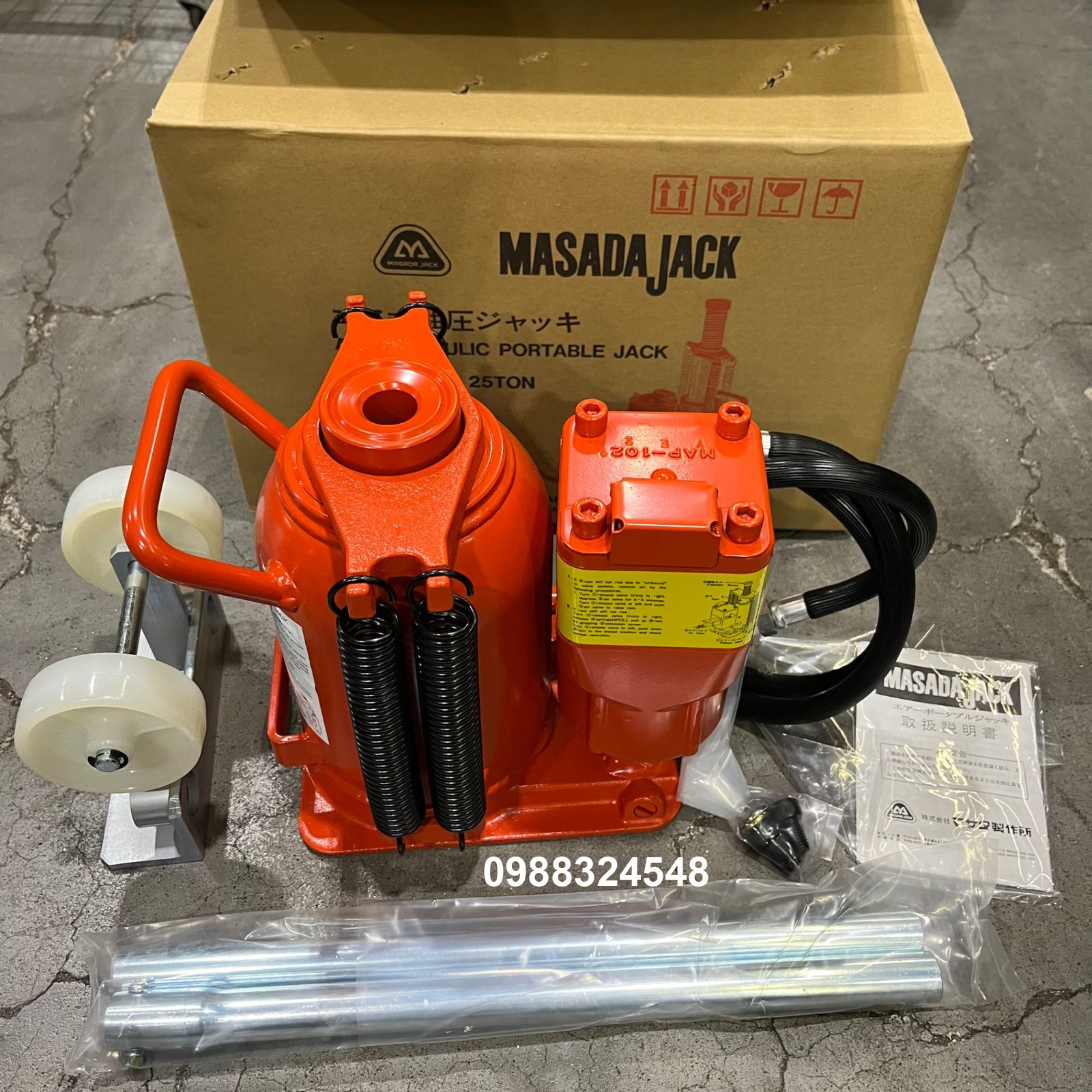 Kích thủy lực khí nén Masada APJ-250 / APJ-250 Masada Portable Air Jack