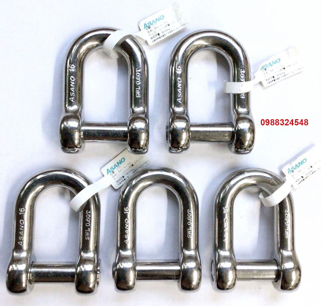 Ma ní inox 600kg Asano AK2105 / AK2105 Asano Stainless Steel Shackle