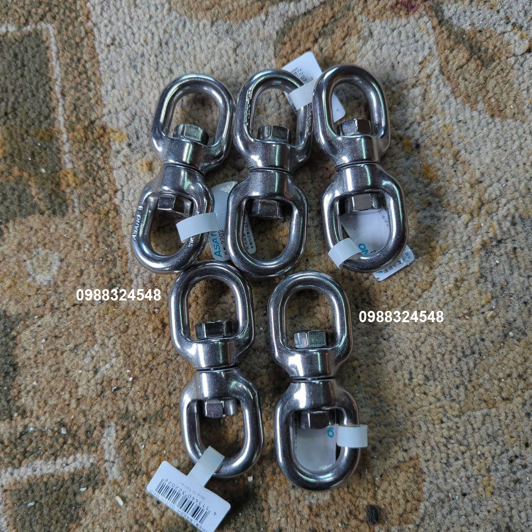 Ma ní inox xoay 250kg Asano AK2202 / AK2202 Asano Stainless Steel swivel shackle