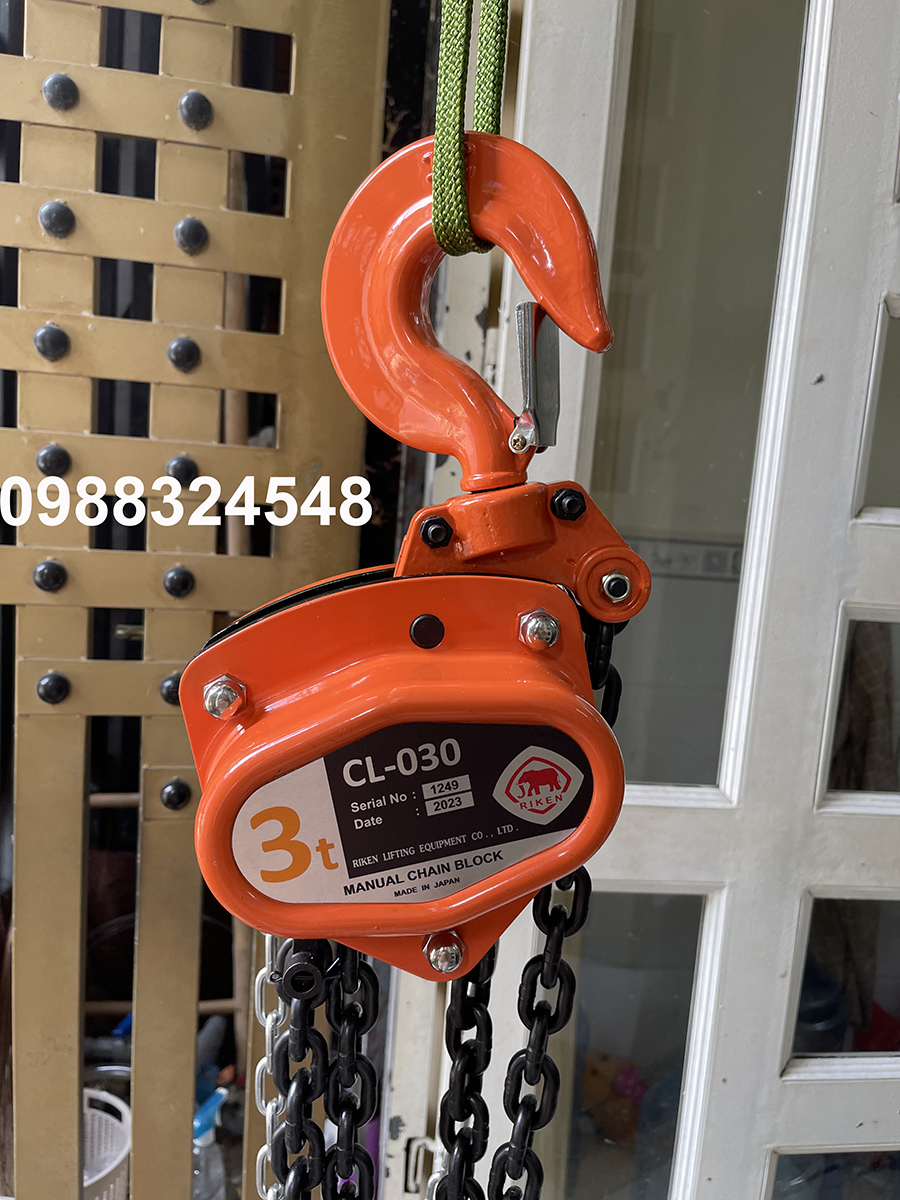 Pa lăng kéo tay Riken CL030/ CL030 Riken Manual Chain Hoist