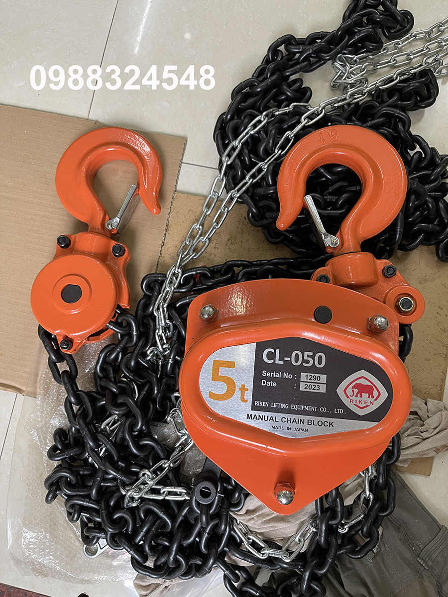 Pa lăng kéo tay Riken CL050/ CL050 Riken Manual Chain Hoist