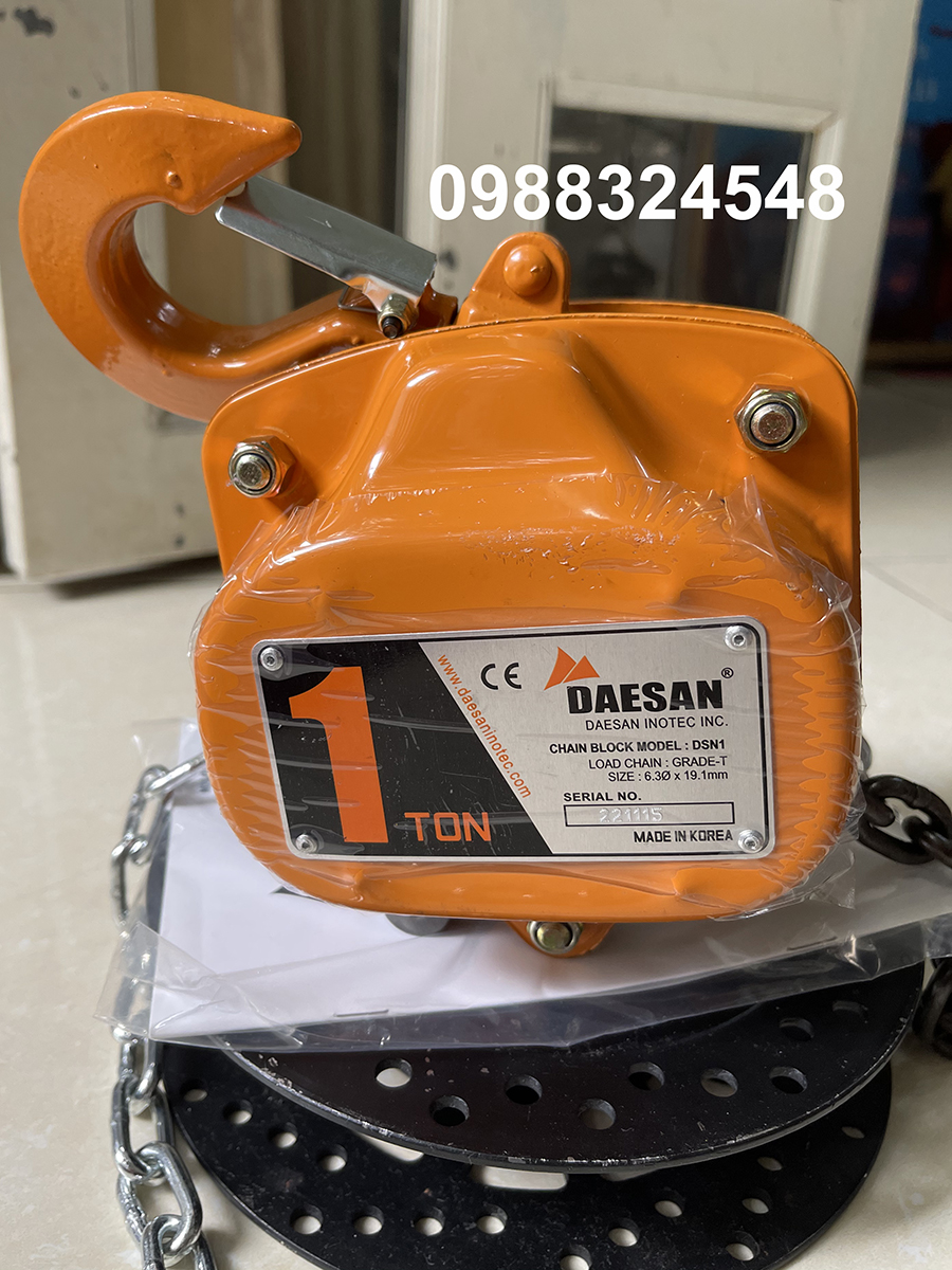 Pa lăng kéo tay Daesan DSN1 / DSN1 Daesan Manual Chain Hoist
