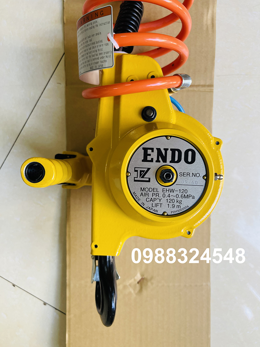 Pa lăng khí nén 120kg Endo EHW-120 / EHW-120 Endo Air Chain Hoist