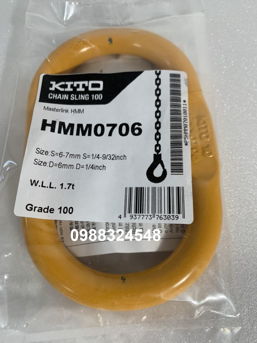 Vòng khuyên xích Kito 1.7 tấn HMM0706 / HMM0706 Kito Master Link