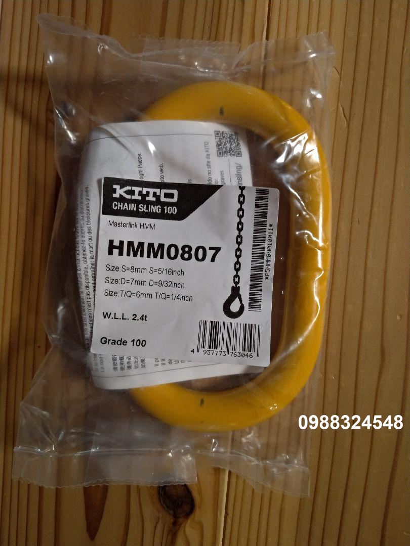 Vòng khuyên xích Kito 2.4 tấn HMM0807 / HMM0807 Kito Master Link