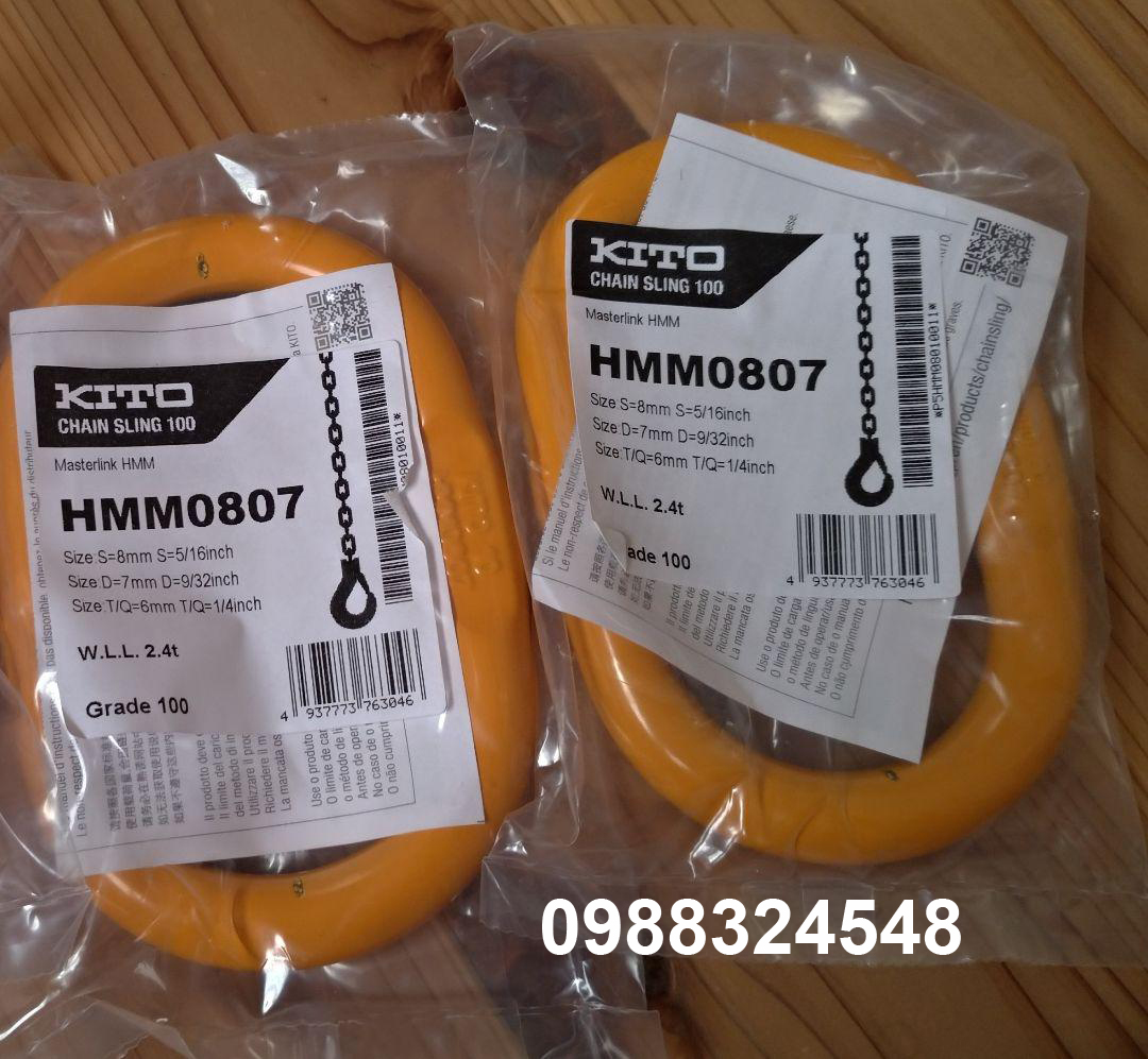 Vòng khuyên xích Kito 2.4 tấn HMM0807 / HMM0807 Kito Master Link
