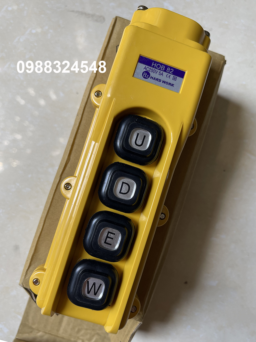 Tay điều khiển cầu trục Hard Work HOB-82/ HOB-82 Hard Work Pendant Push Button