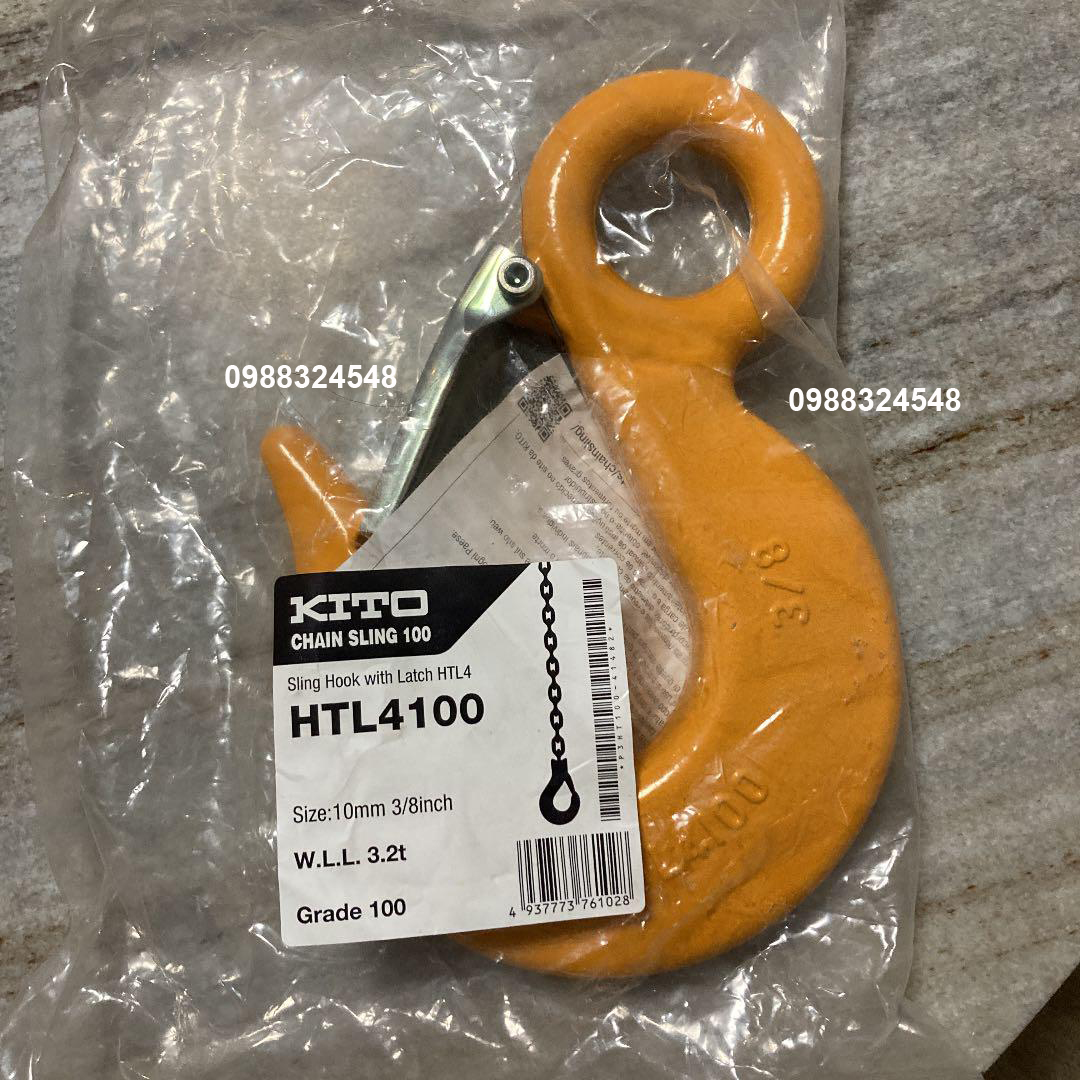 Móc cẩu Kito 3.2 tấn HTL4100 / HTL4100 Kito Sling Hook