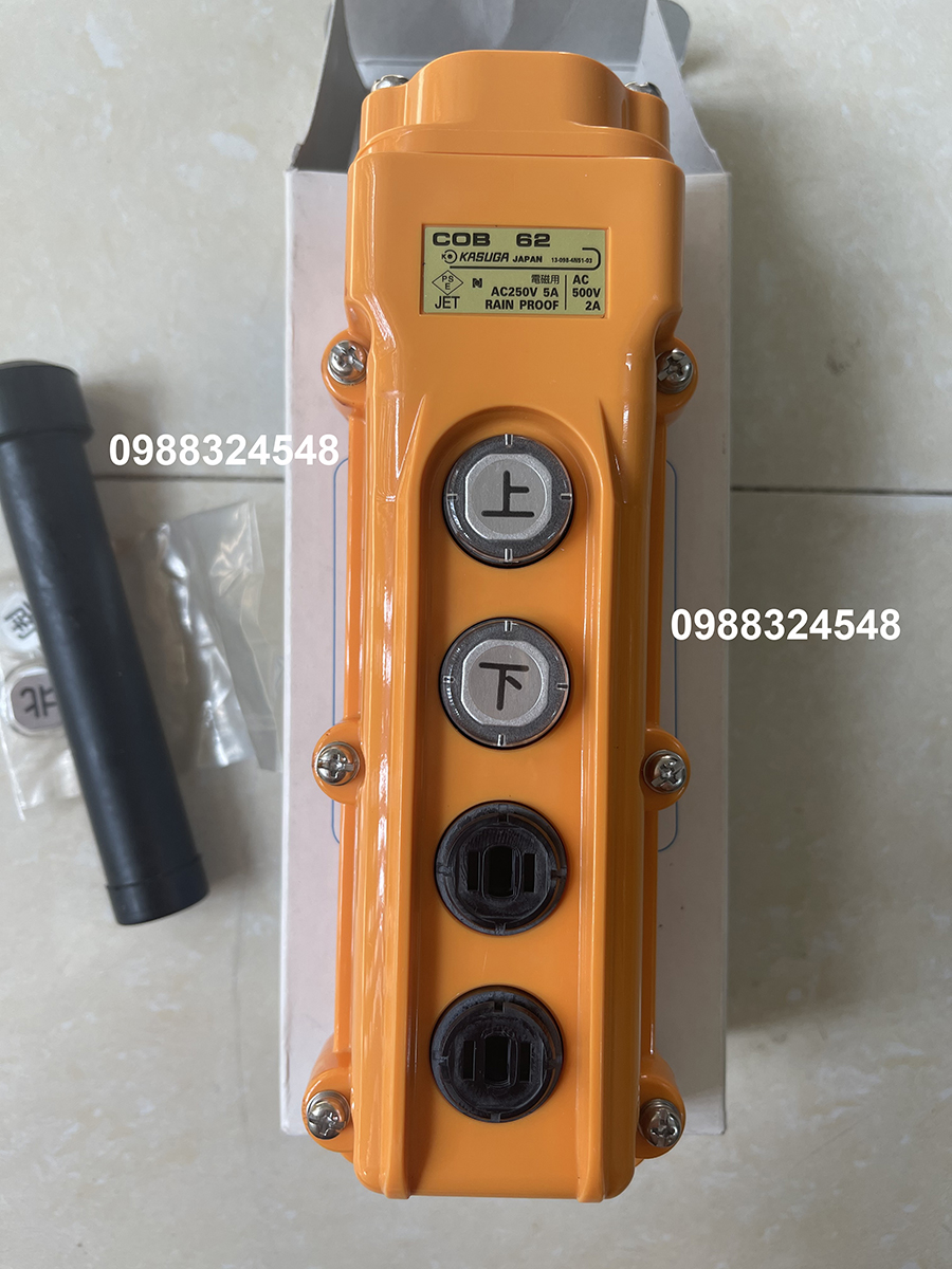 Tay điều khiển cầu trục Kasuga COB62/ COB62 Kasuga Pendant Push Button
