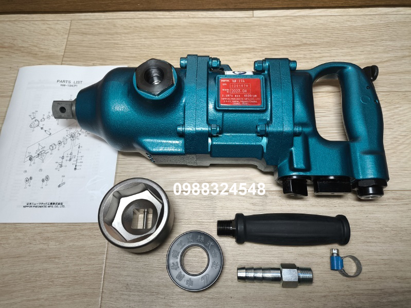 Súng siết bulong NPK NW-19A / NW-19A Nippon Impact Wrenches (Two-Hammer)