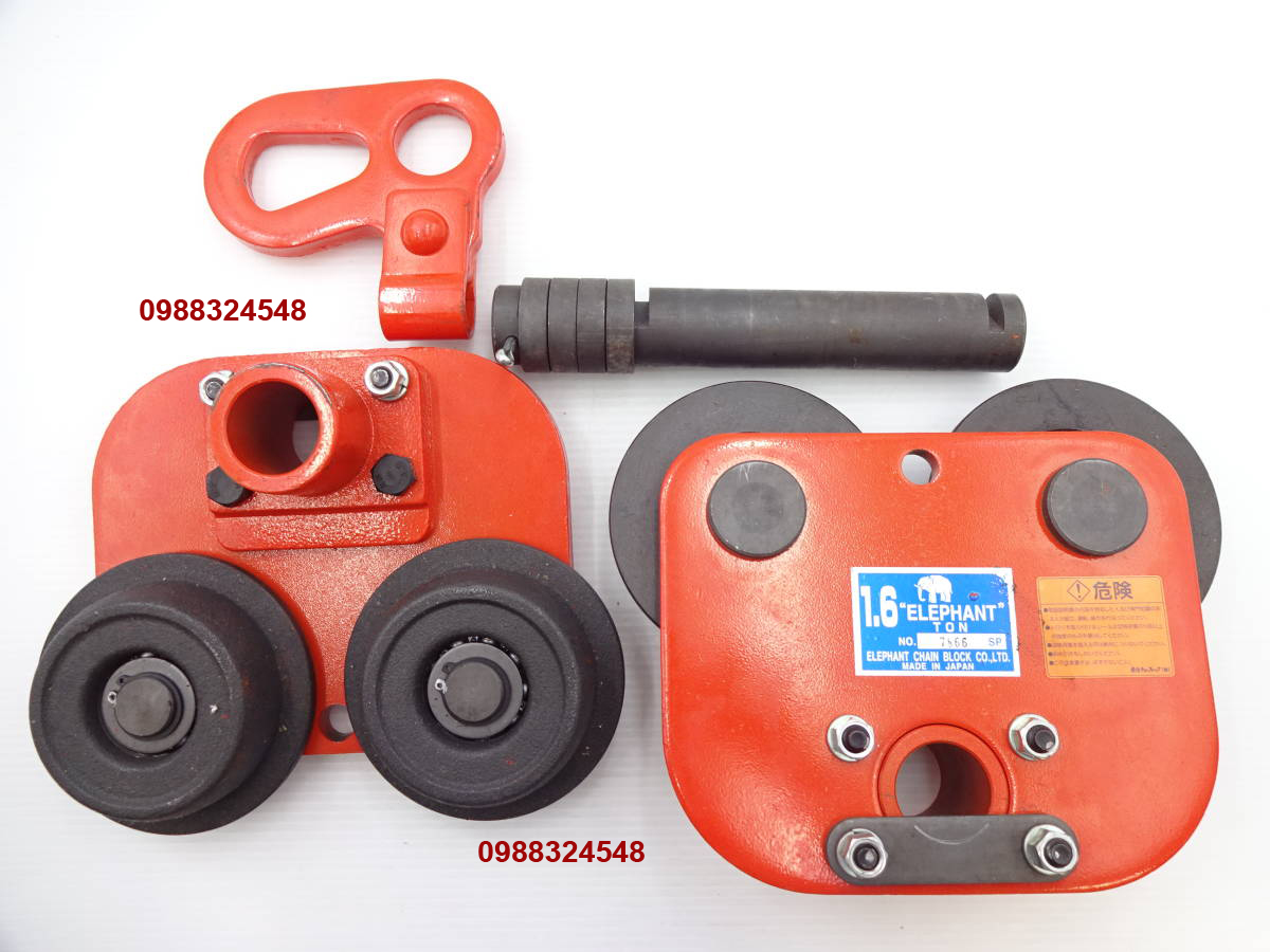 Con chạy đẩy tay 1.6 tấn Elephant P-1.6/ 1.6 ton P-1.6 Elephant Plain Trolley