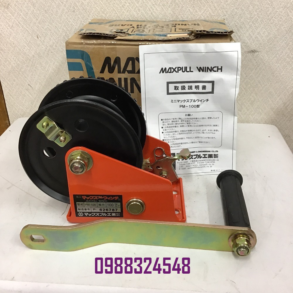 Tời quay tay Maxpull 100kg PM-100 / PM-100 Maxpull Hand Winch