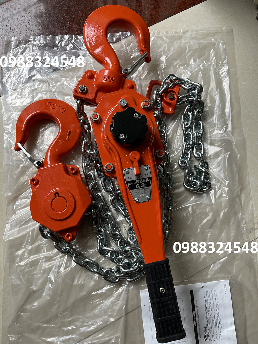 Pa lăng lắc tay 6.3 tấn Nitchi RB50630 / RB50630 Nitchi Lever Chain Hoist