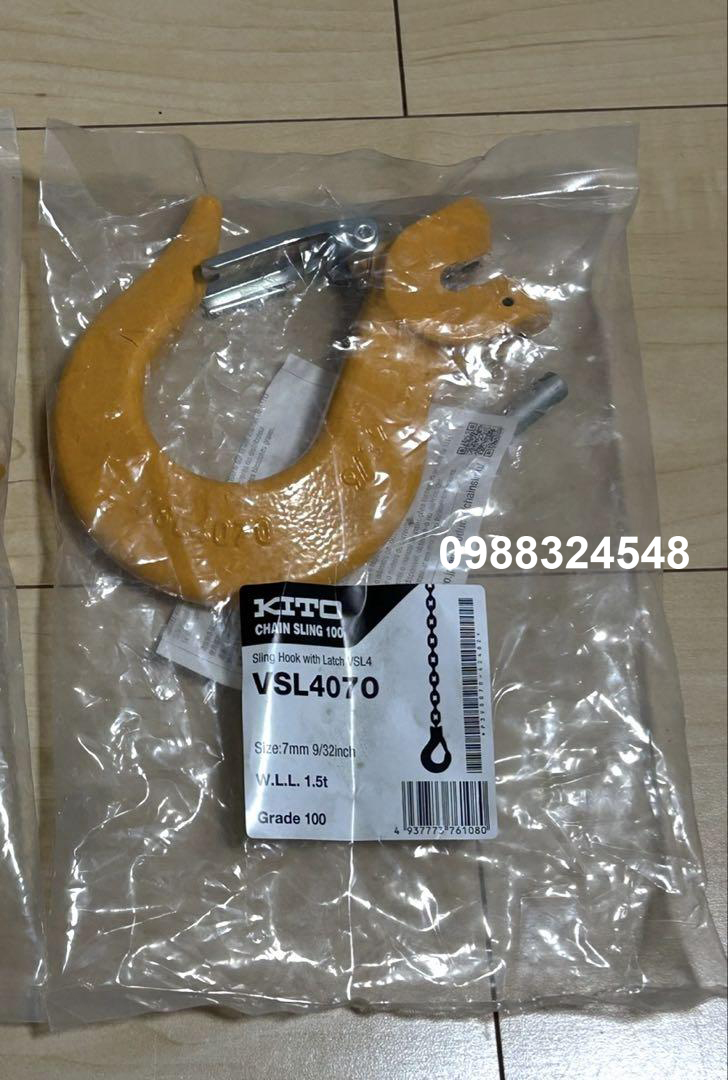 Móc cẩu Kito 1.5 tấn VSL4070 / VSL4070 Kito Sling Hook