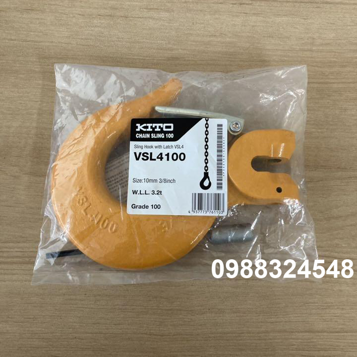 Móc cẩu Kito 3.2 tấn VSL4100 / VSL4100 Kito Sling Hook
