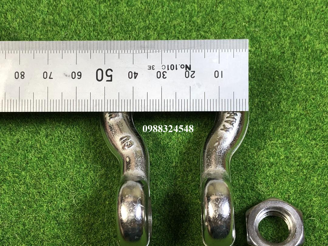Ma ní inox 304 1 tấn Kansai BB-12 / BB-12 Kansai Stainless Steel Shackle