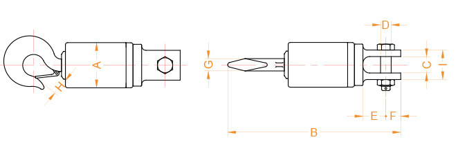 Daichang BSJH bearing swivel jaw & hook