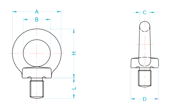 Bulong mắt Daichang EBEM / EBEM Daichang Eye Bolt