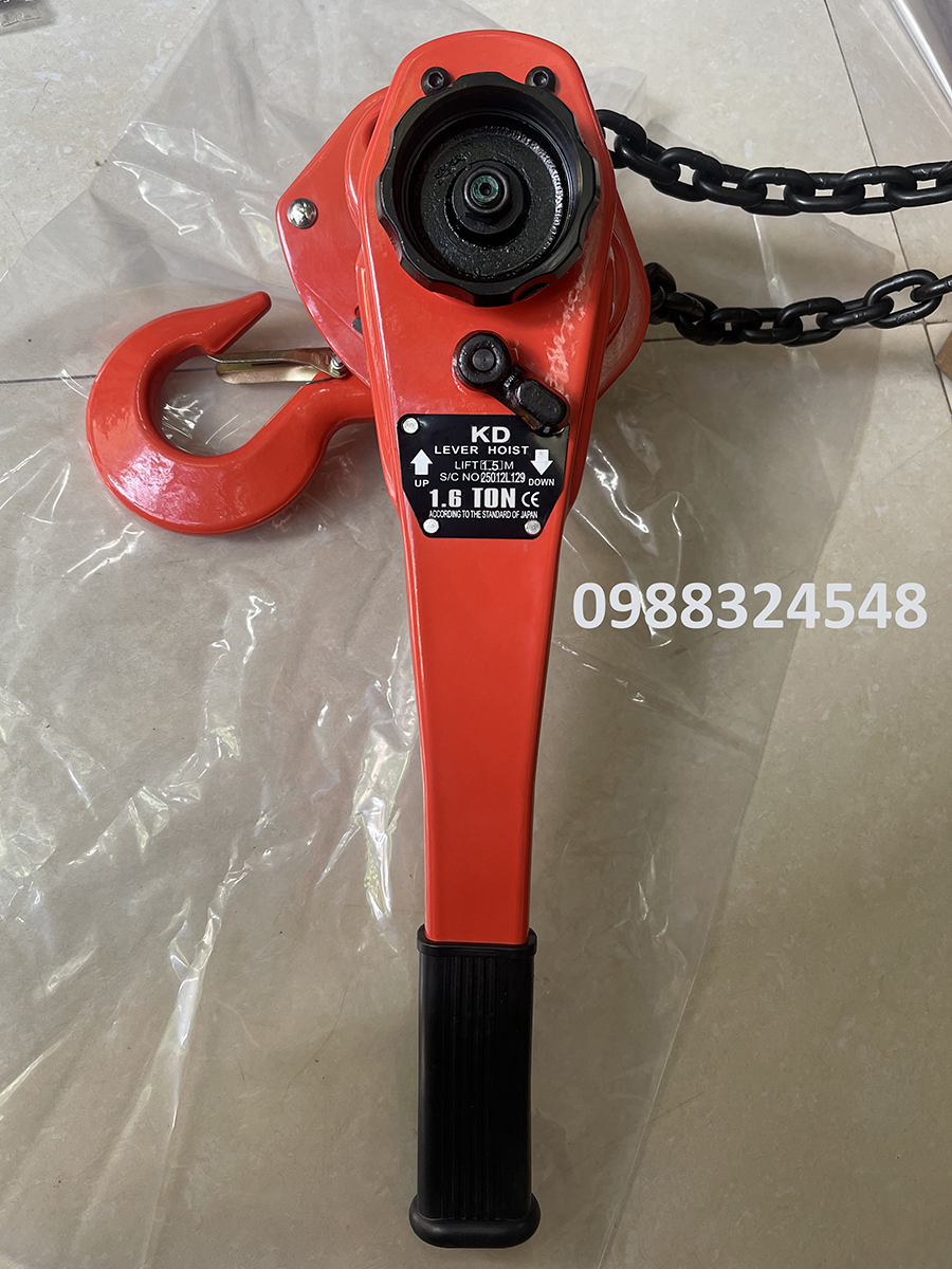 Pa lăng lắc tay KD 1.6 tấn