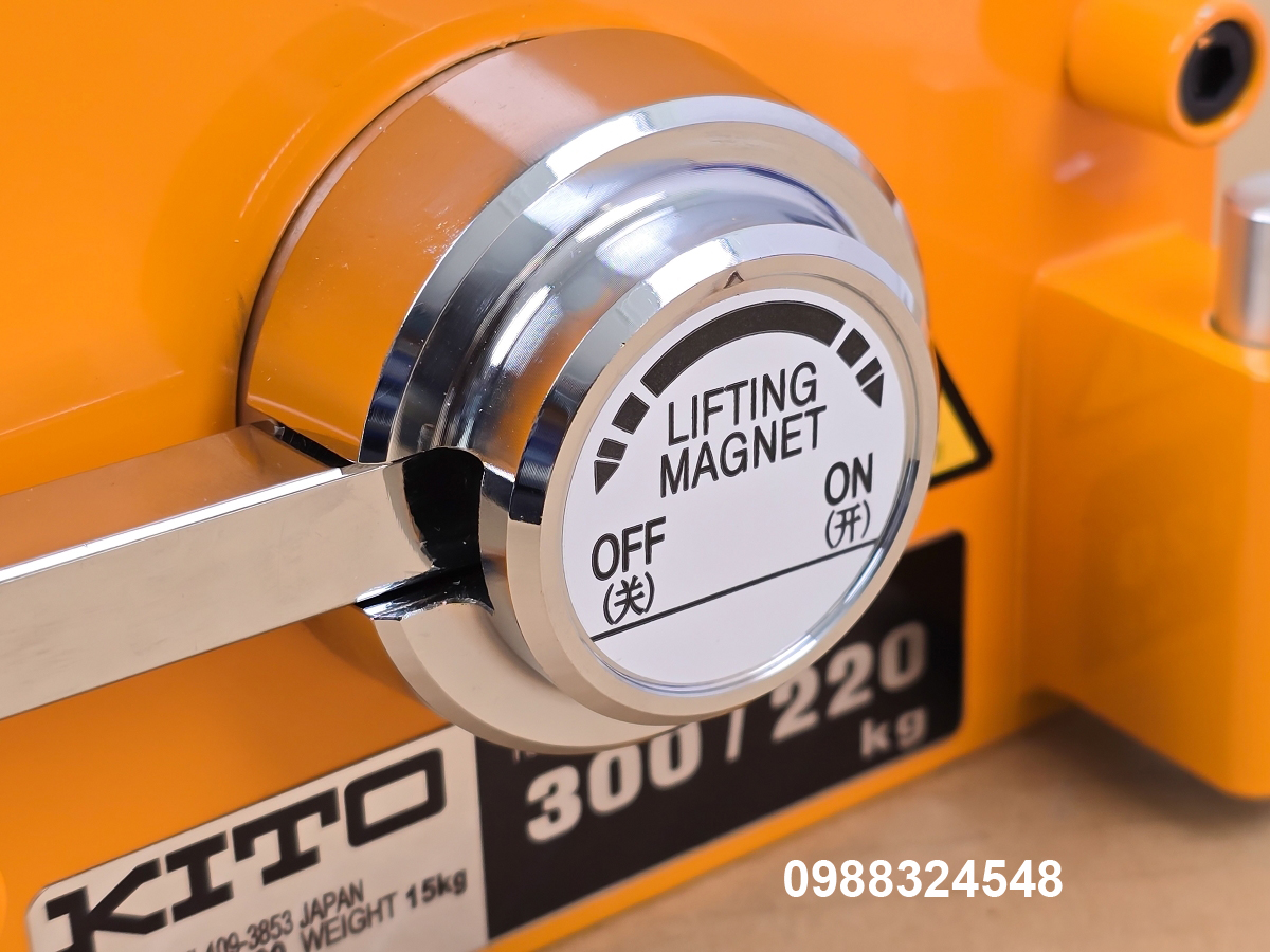 Nam châm gạt tay Kito 300kg KRD30 / KRD30 Kito Lifting Magnet