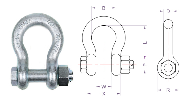 Ma ní DCH 35 tấn SHBB-011/ SHBB-011 Forged Shackles
